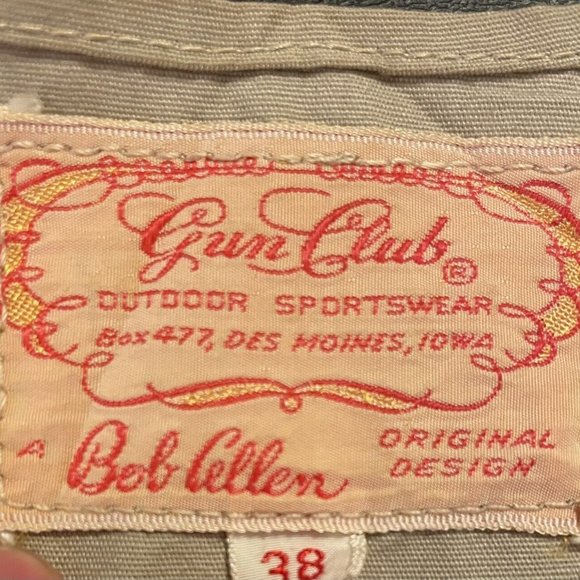 Vintage 1970’s Bob Allen Cape Ann Sportsman’s Club Ammo Shooting Vest Sz 38 - Picture 4 of 6